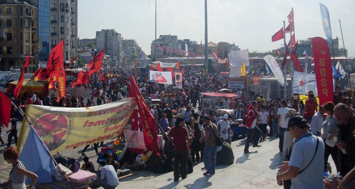 A view from Taksim Square on June 4, 2013.