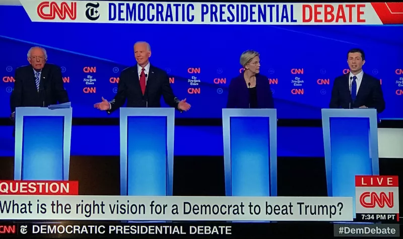 2020 Democratic presidential candidates debate on CNN.
