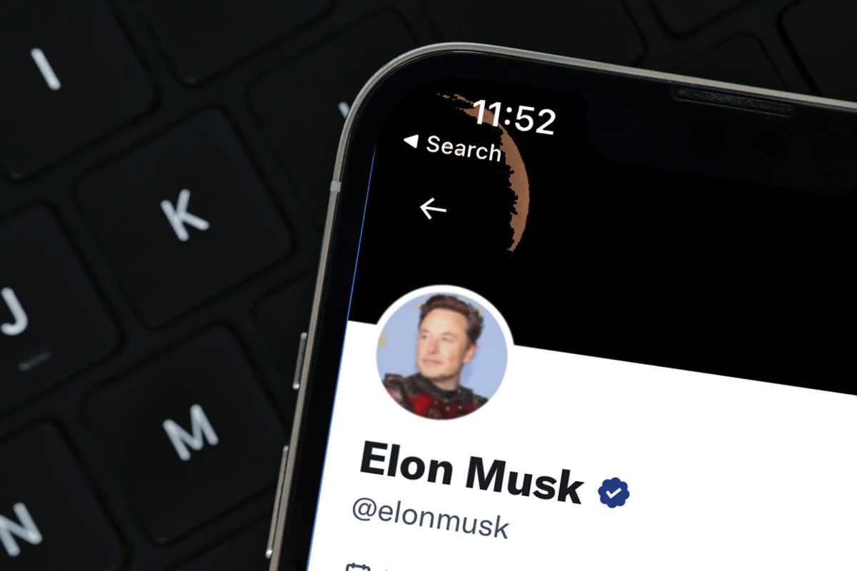 Elon Musk's Twitter account profile.