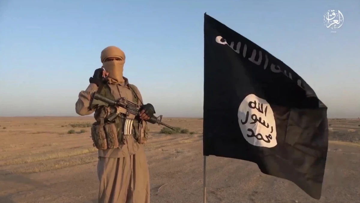 An Islamic State fighter in Iraq.