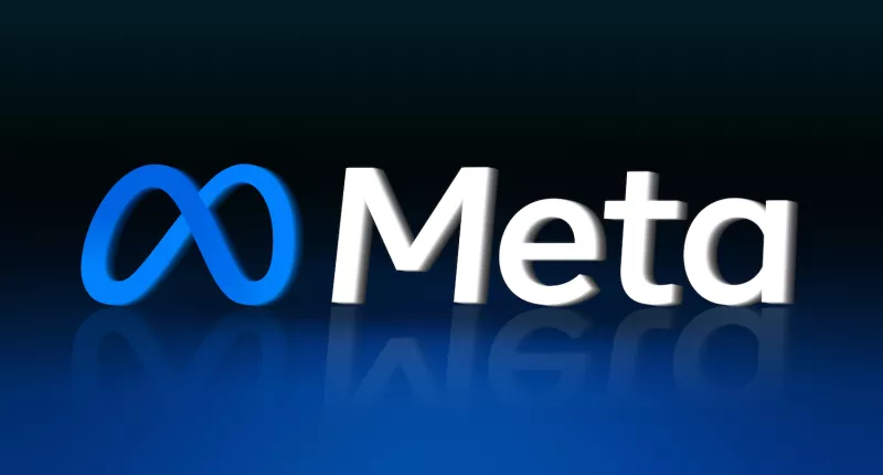 Meta company logo.